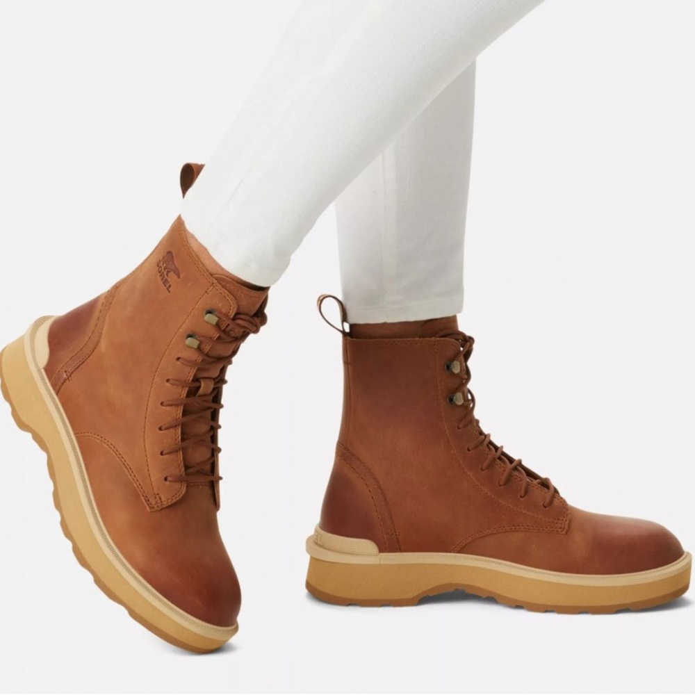 Sorel Tan Lace-Up Boots